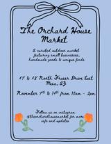 Flyer for The Orchard House Market