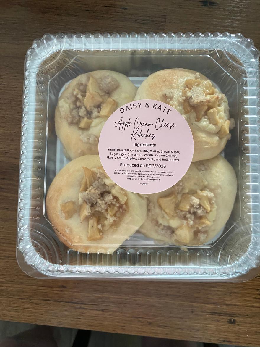 Apple Cream Cheese Kolaches 