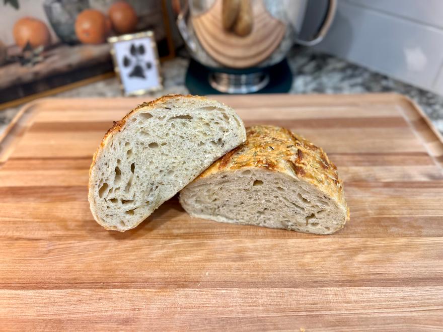 Rosemary Parmesan Sourdough Bread 