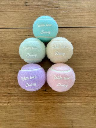 “With Love Daisy” Tennis Ball
