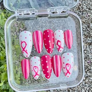 Breast Cancer Awareness Nails