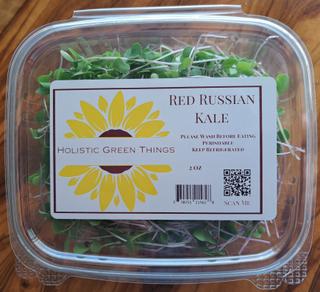 Red Russian Kale Microgreens