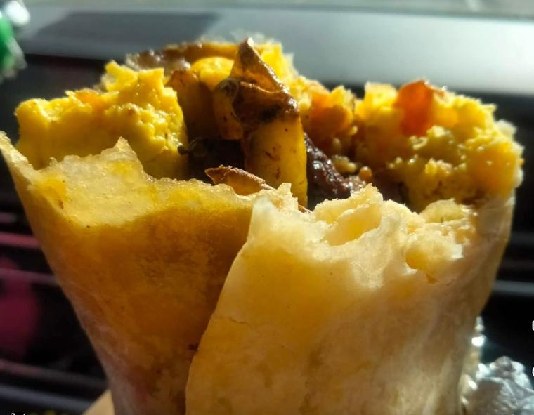 Bacon burrito