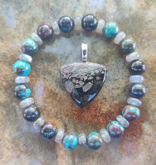 Gemstone Pendants and Bracelets 