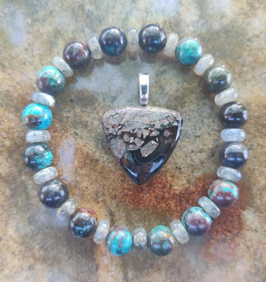 Gemstone Pendants and Bracelets 