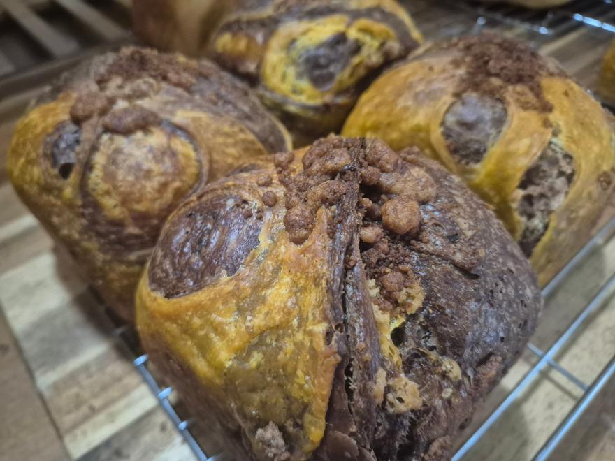 Chocolate Pumpkin Crumble Swirl Sourdough 