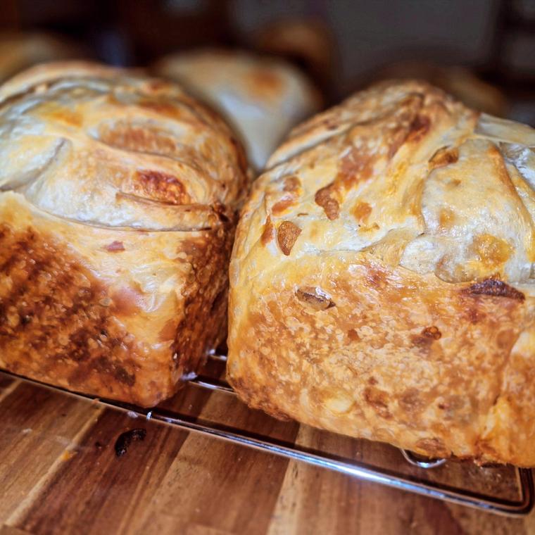 Roasted Garlic, Rosemary, and Parmesan Sourdough 